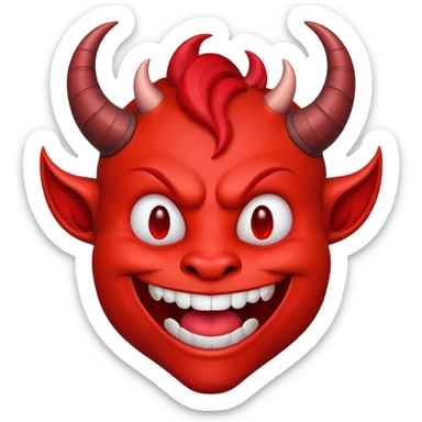 I need a grinning devil emoji sticker