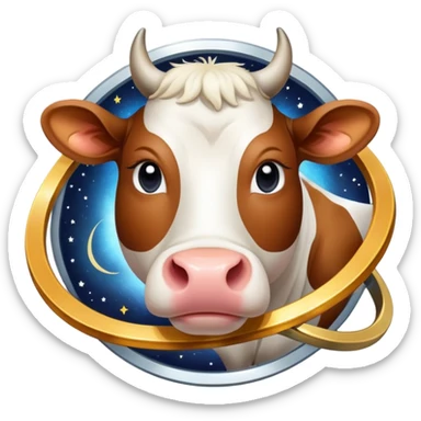 Vaca saturno sticker