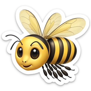 bee flying sticker