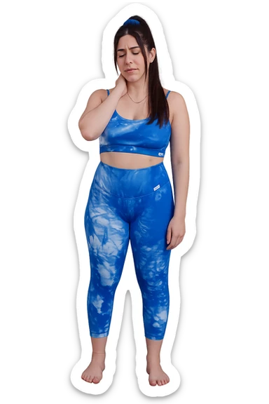 Donna dall'osteopata per il suo problema alla cervicale sticker