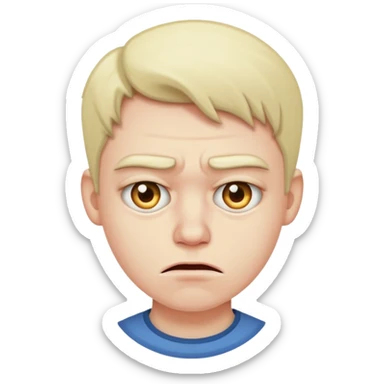 gross face, disgusted sticker