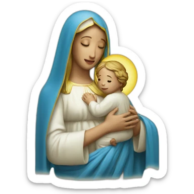 the Virgin Mary sticker