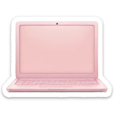 pastel pink laptop sticker
