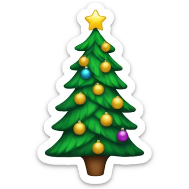 Christmas tree sticker