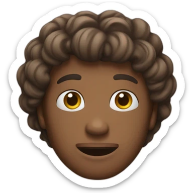 Emoji too much ego sticker