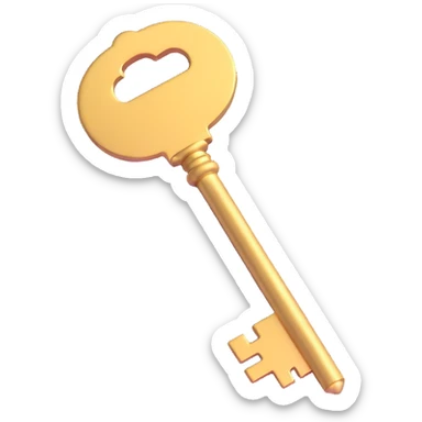 golden key sticker
