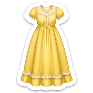 victorian nightgown yellow sticker