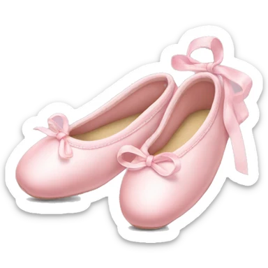 light pink ballet slippers sticker