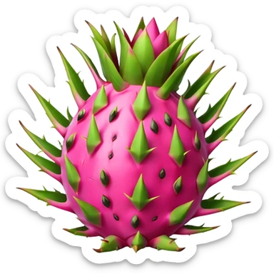 Cute dragon fruit sticker