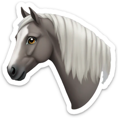 Roan horse sticker