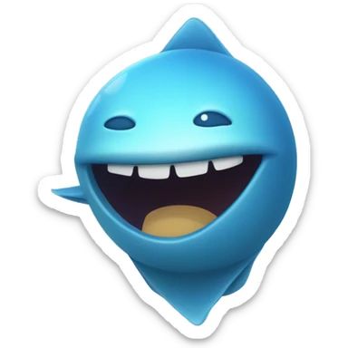 Friendly Bluedot ray sticker