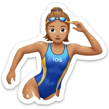 swimmer Athlete in Action sticker