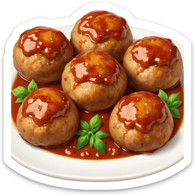 Polpette di tacchino al forno sticker