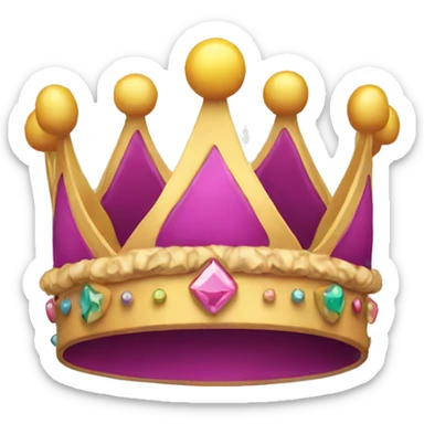 birthday crown sticker