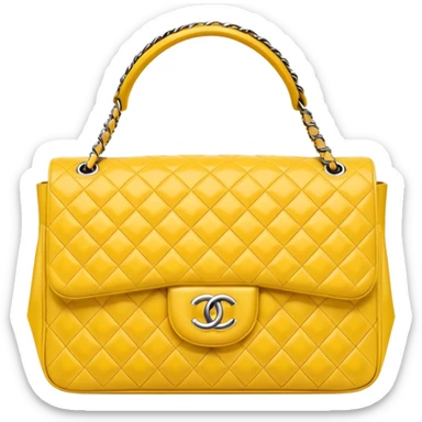 chanel butter yellow bag sticker