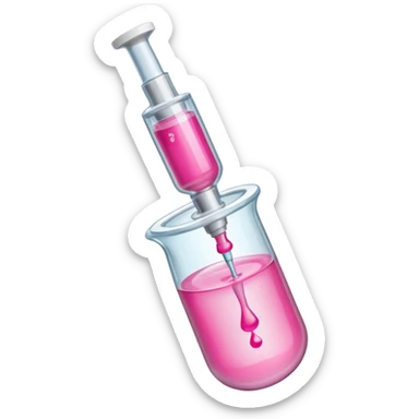 Injeção rosa sticker