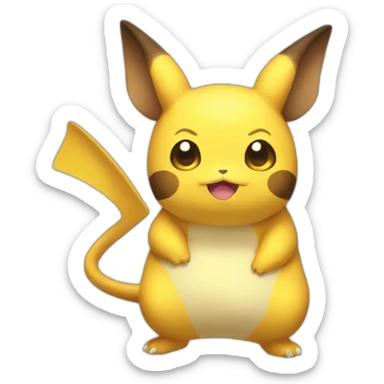 Raichu fat sticker