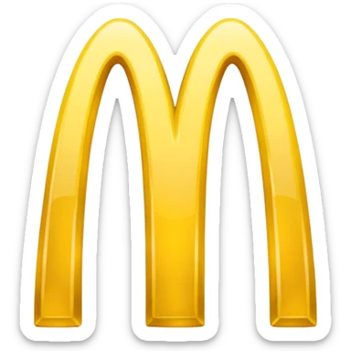 Mcdonalds logo sticker
