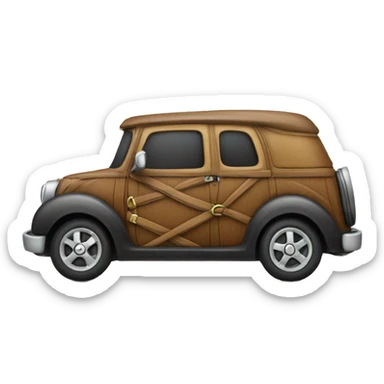 Car wearing lederhosen  sticker