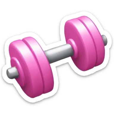 Light pink dumbbell sticker