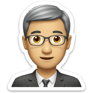 asian teacher of english sticker