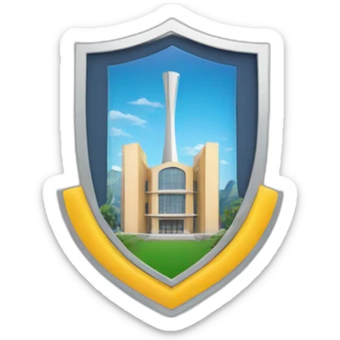 Baku Engineering university logo sticker