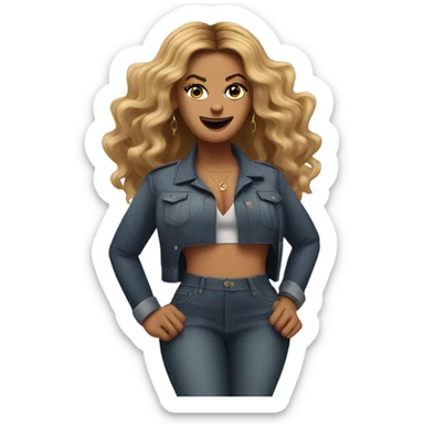 Beyonce telling you to hurry up sticker