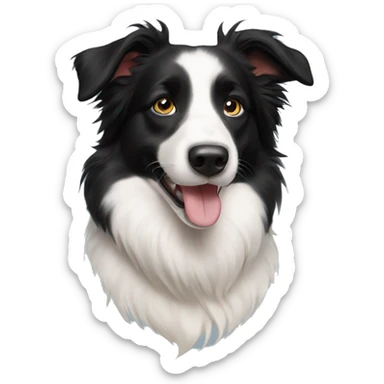 8 month old border collie sticker