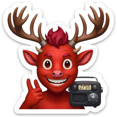 Alastor the radio demon sticker