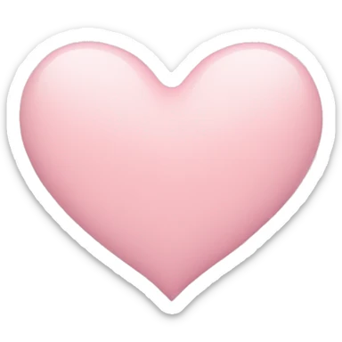 pastel pink small heart sticker
