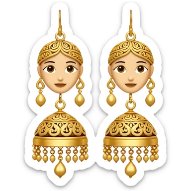 Jhumka single emoji sticker