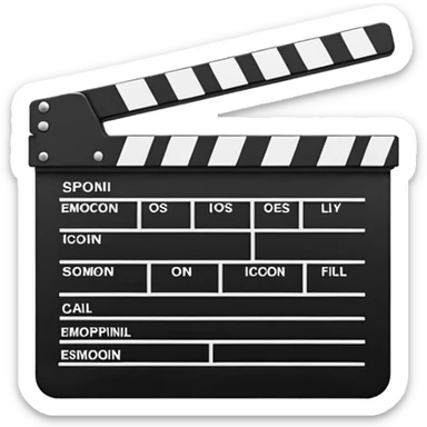 film clapperboard sticker