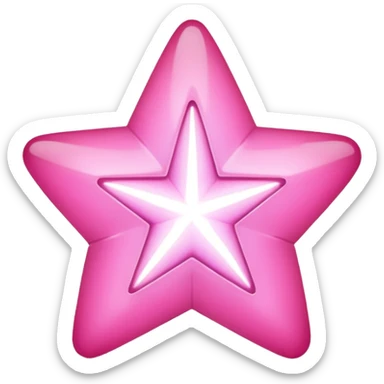 Pink star sticker