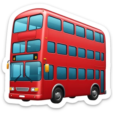 Bus image. View left Side. sticker