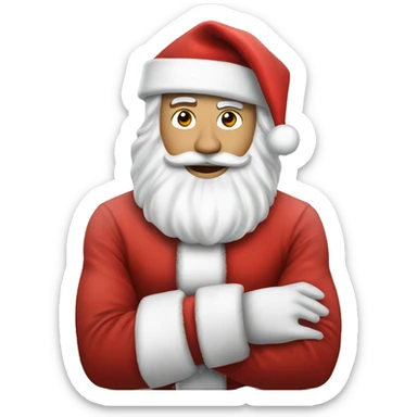 cristiano ronaldo as santa sticker