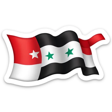 New Syria flag sticker