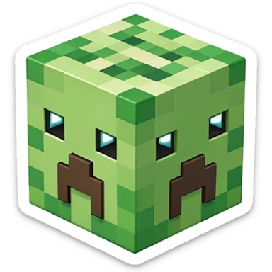 Minecraft logo sticker