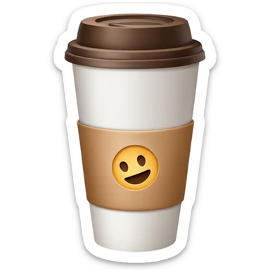 closed coffee to-go coffee cup, no face sticker