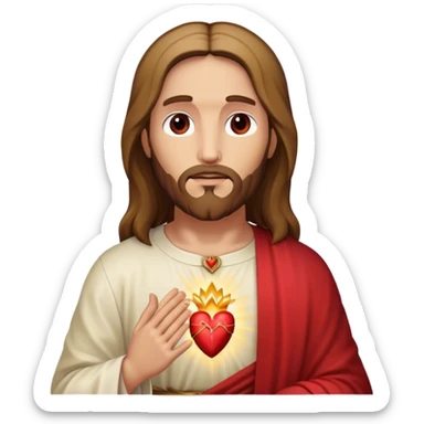 Christian Sacred Heart sticker