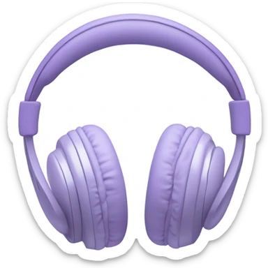 pastel purple headphone sticker