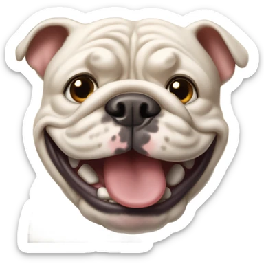 Bulldog smile  sticker