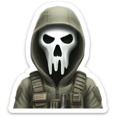ghost call of duty sticker