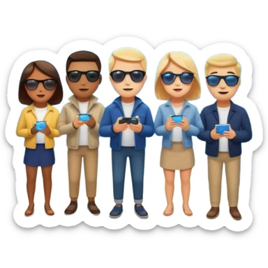 des gens qui sont dans un tunnel en verre et on voit des poissons et requins à travers les parois sticker