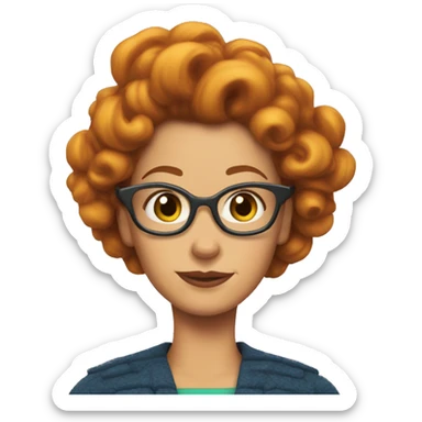 Miss frizzle sticker