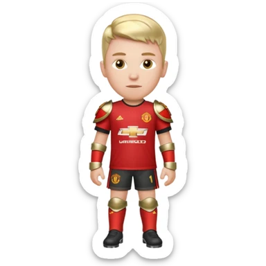 man chester united with the armor sticker