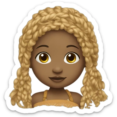 Newborn boho style sticker