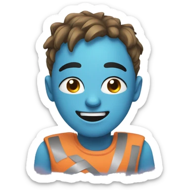 in pain but happy  sticker