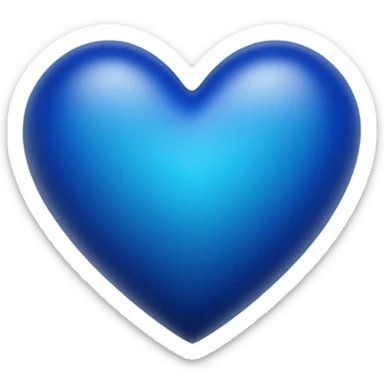 Blue heart  sticker