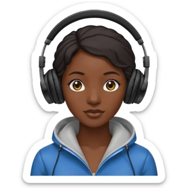 Vinyl Record Collector black woman sticker