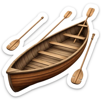 Rowboat – Small boat with oars sticker
